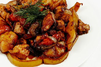 Жаркое с курицей
